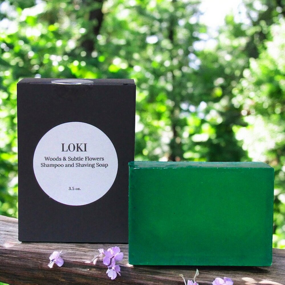 NEW! Solid Shampoo & Shaving Bar. Mahogany, Teakwood, & Floral scent.